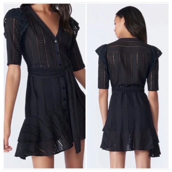 NWOT Veronica Beard Sima black dress - Picture 2 of 4